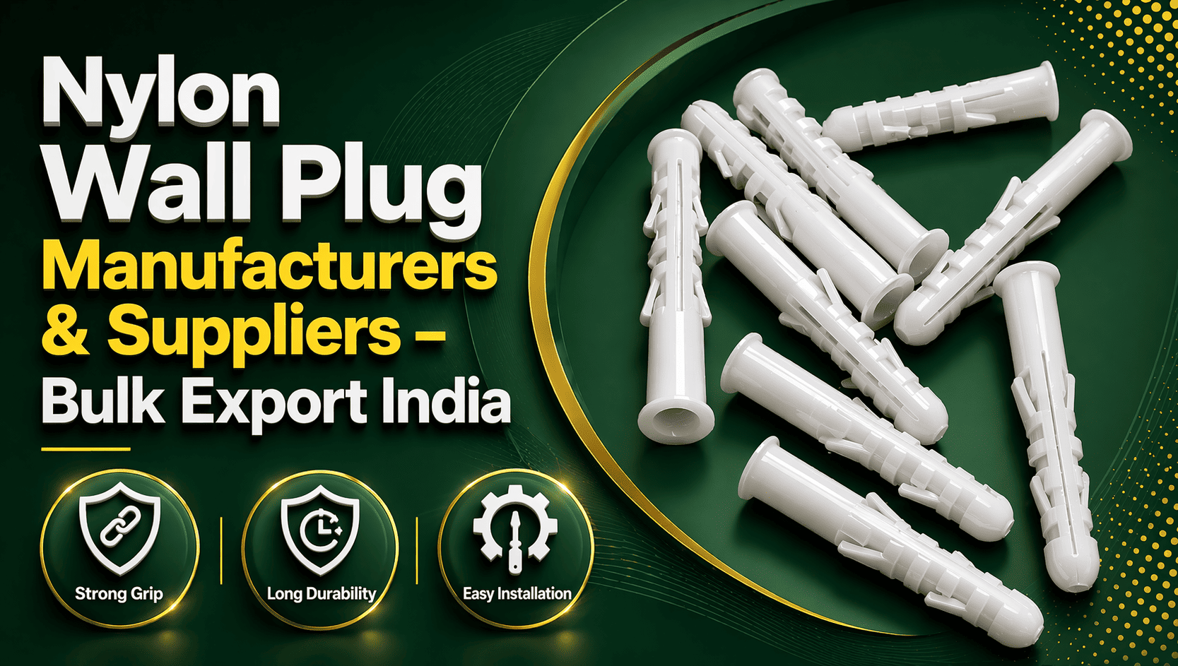 Nylon Wall Plug Manufacturers and Suppliers in India